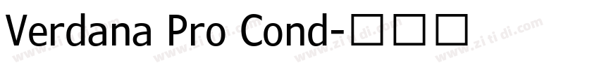 Verdana Pro Cond字体转换